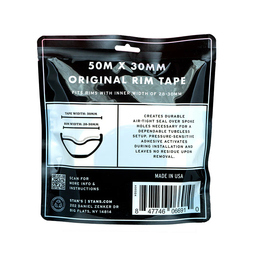 Stan's Original Tubeless Rim Tape - 30mm x 50m Roll