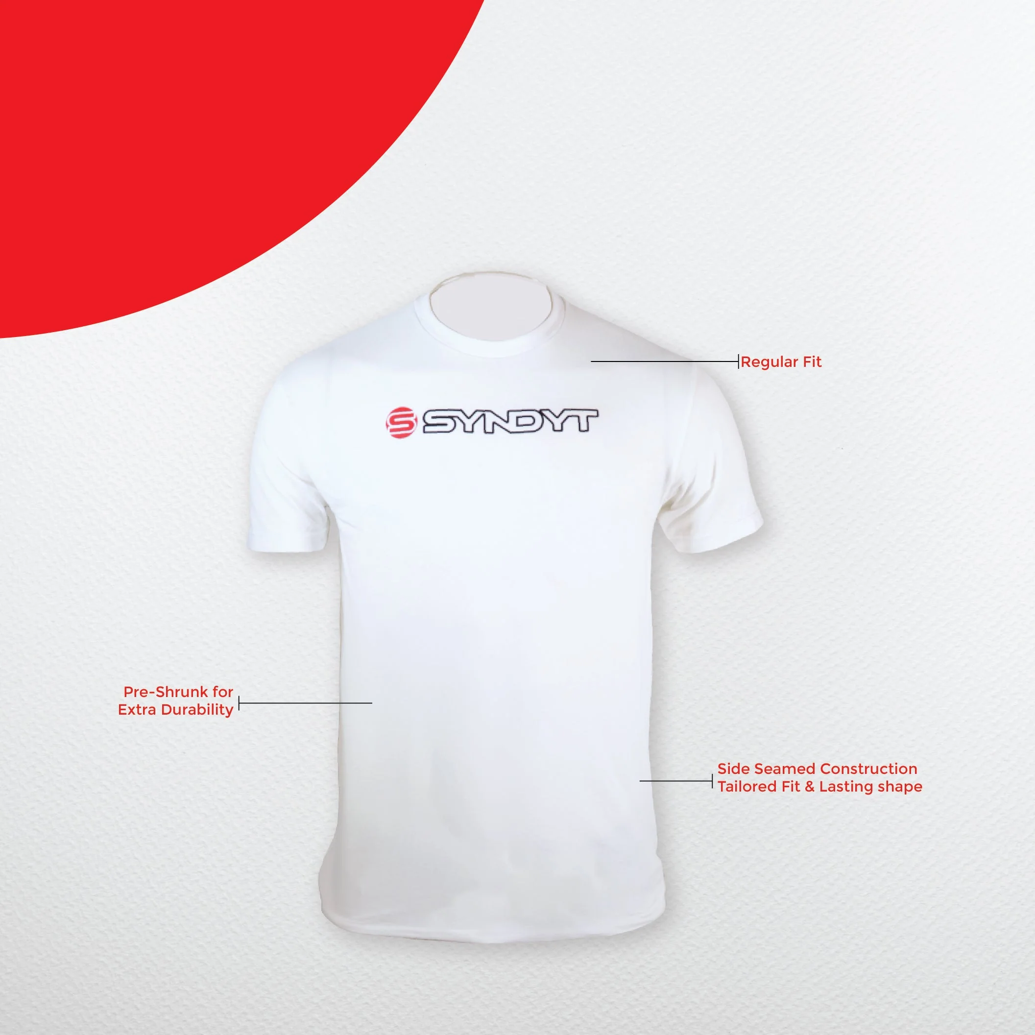 Syndyt Short Sleeve Unisex T-Shirt White - Image 5