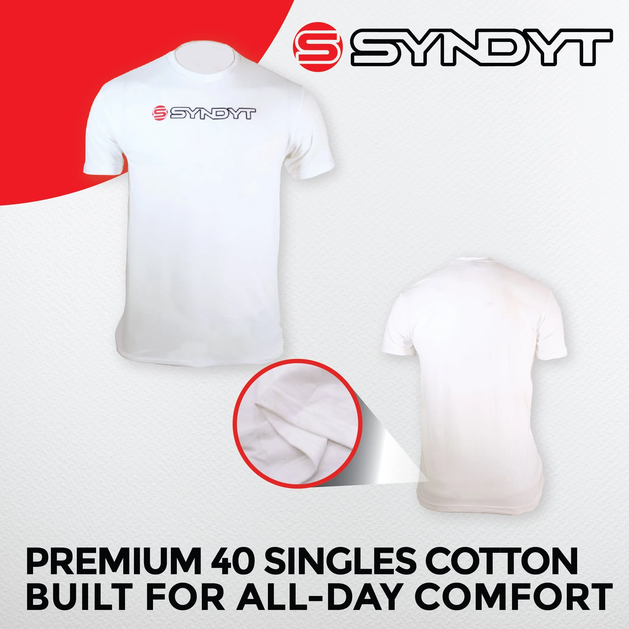 Syndyt Short Sleeve Unisex T-Shirt White - Image 7