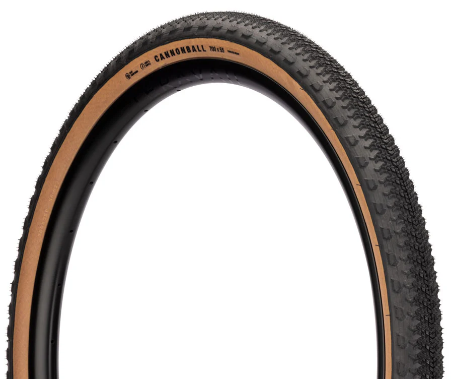 Teravail Cannonball Tire - 700 x 50 Tubeless Folding Tan Light Supple Fast Compound