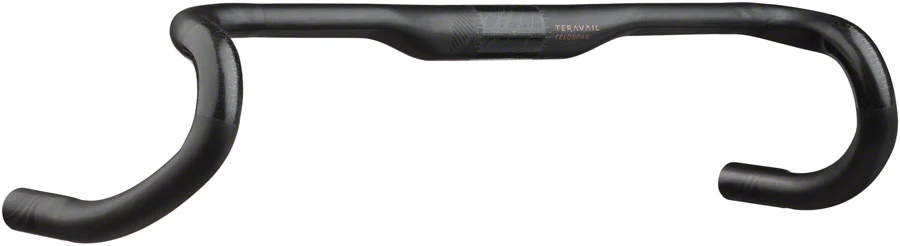 Teravail Feldspar Carbon Drop Handlebar - Carbon 31.8mm 42cm Black