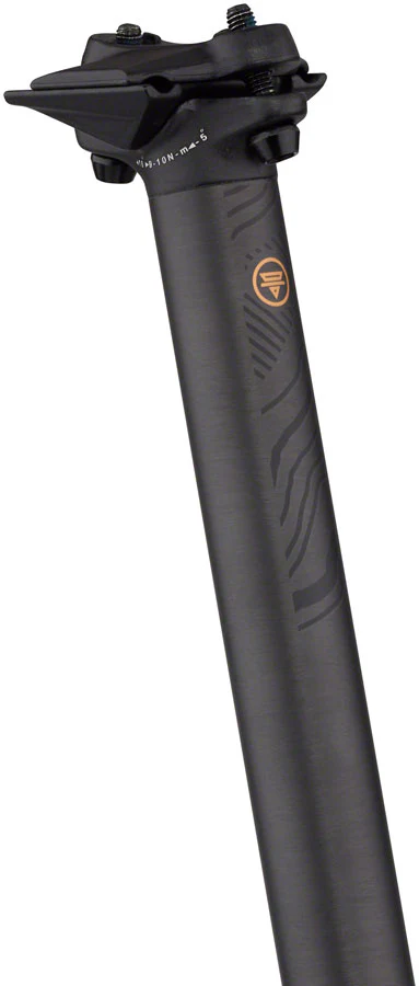 Teravail Stratum Carbon Seatpost - 27.2 x 400mm 0mm Offset Black