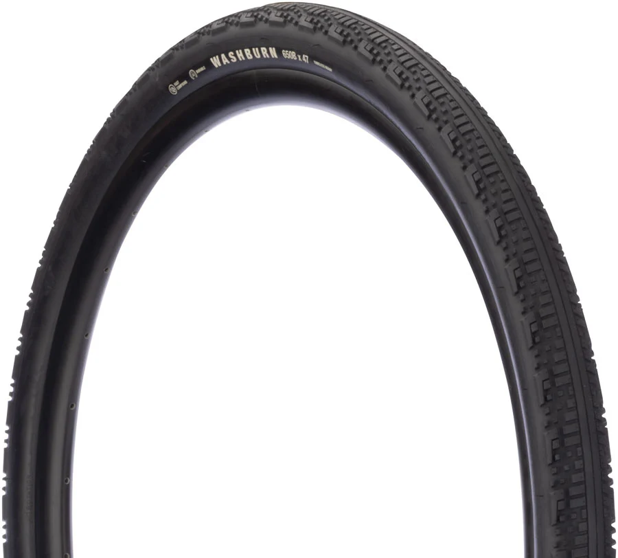 Teravail Washburn Tire - 650 x 47 Tubeless Folding BLK Durable Fast Compound
