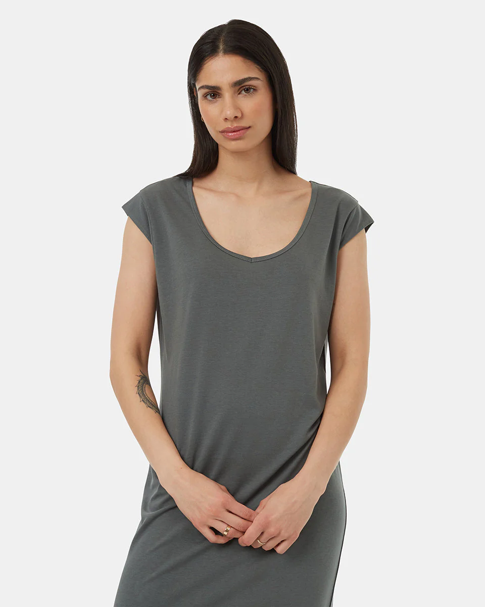 TreeBlend V-Neck Midi Dress - Image 2