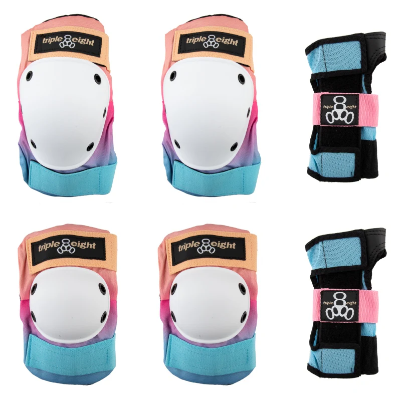 Triple eight Saver Series 3-Pack Pad Set LG Unisex Sunset Fade