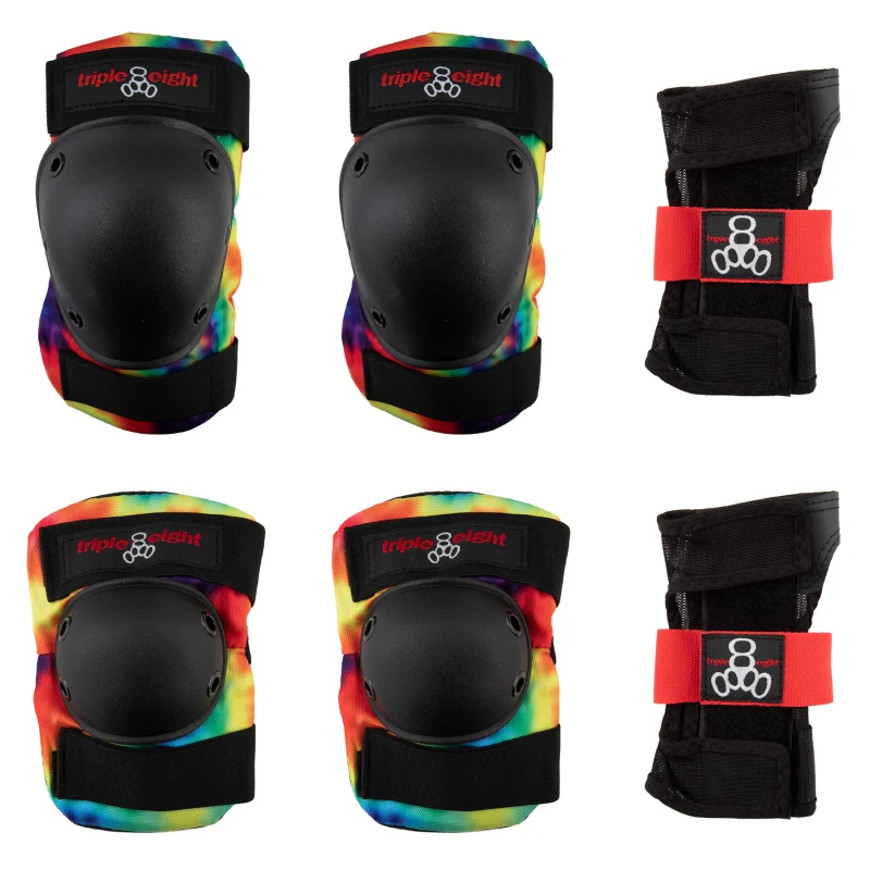 Triple eight Saver Series 3-Pack Pad Set LG Unisex Tie Dye