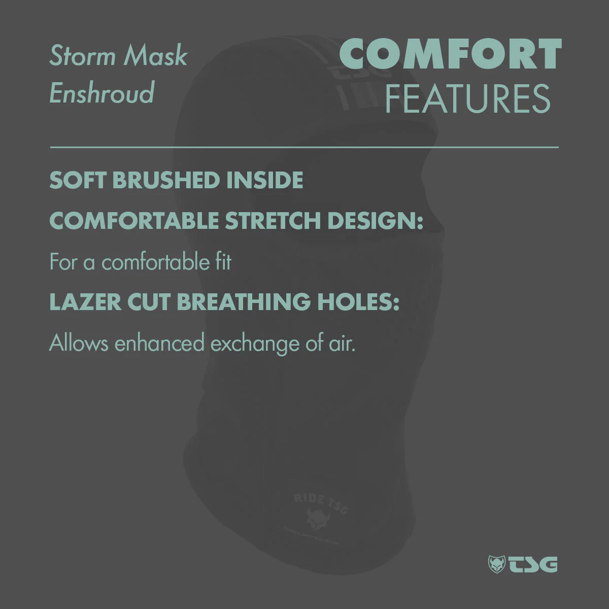 TSG - Apparel - Storm Mask Enshroud, Black-Tin, One Size - Image 9