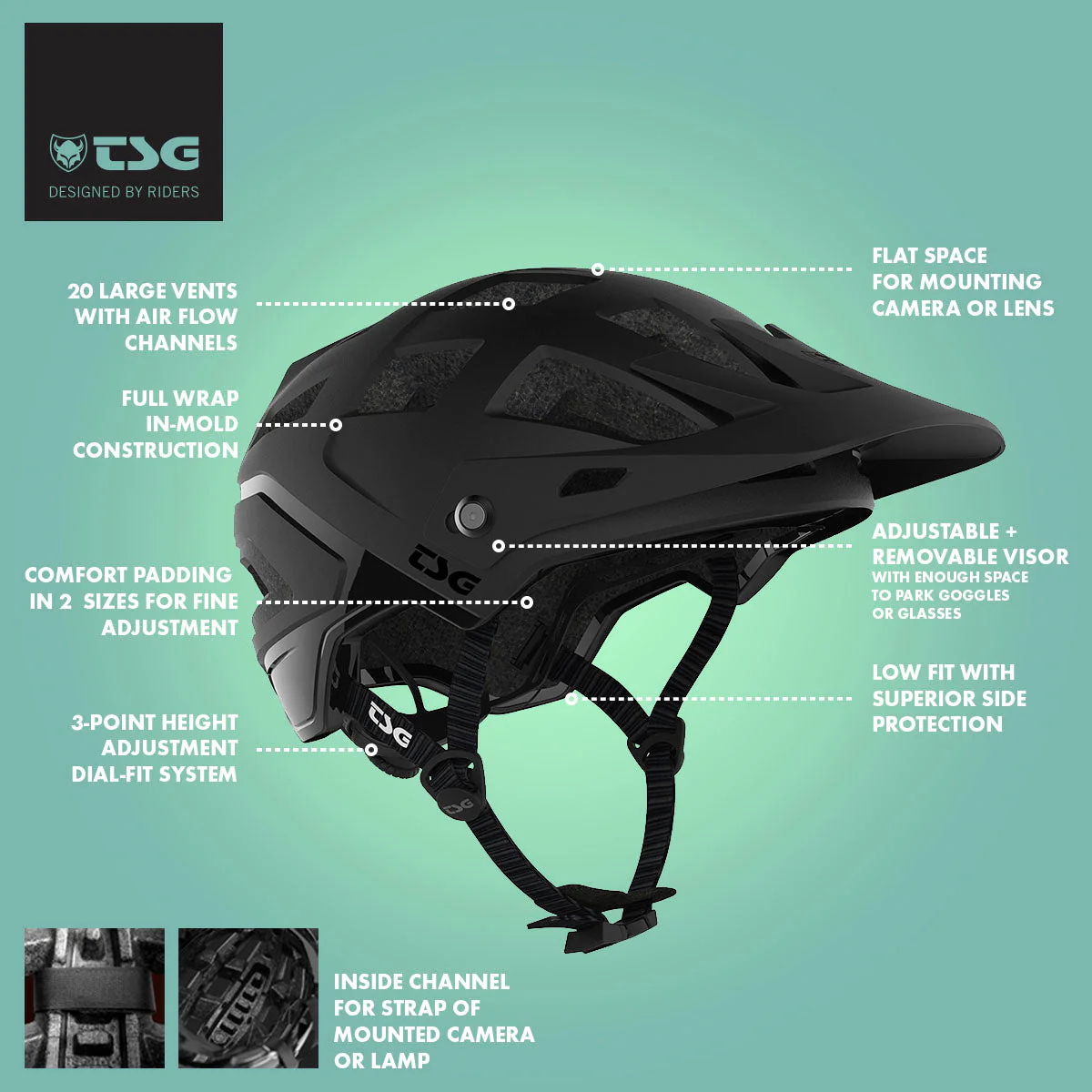 TSG - Helmet - Scope Solid Color - Satin Black - Image 17