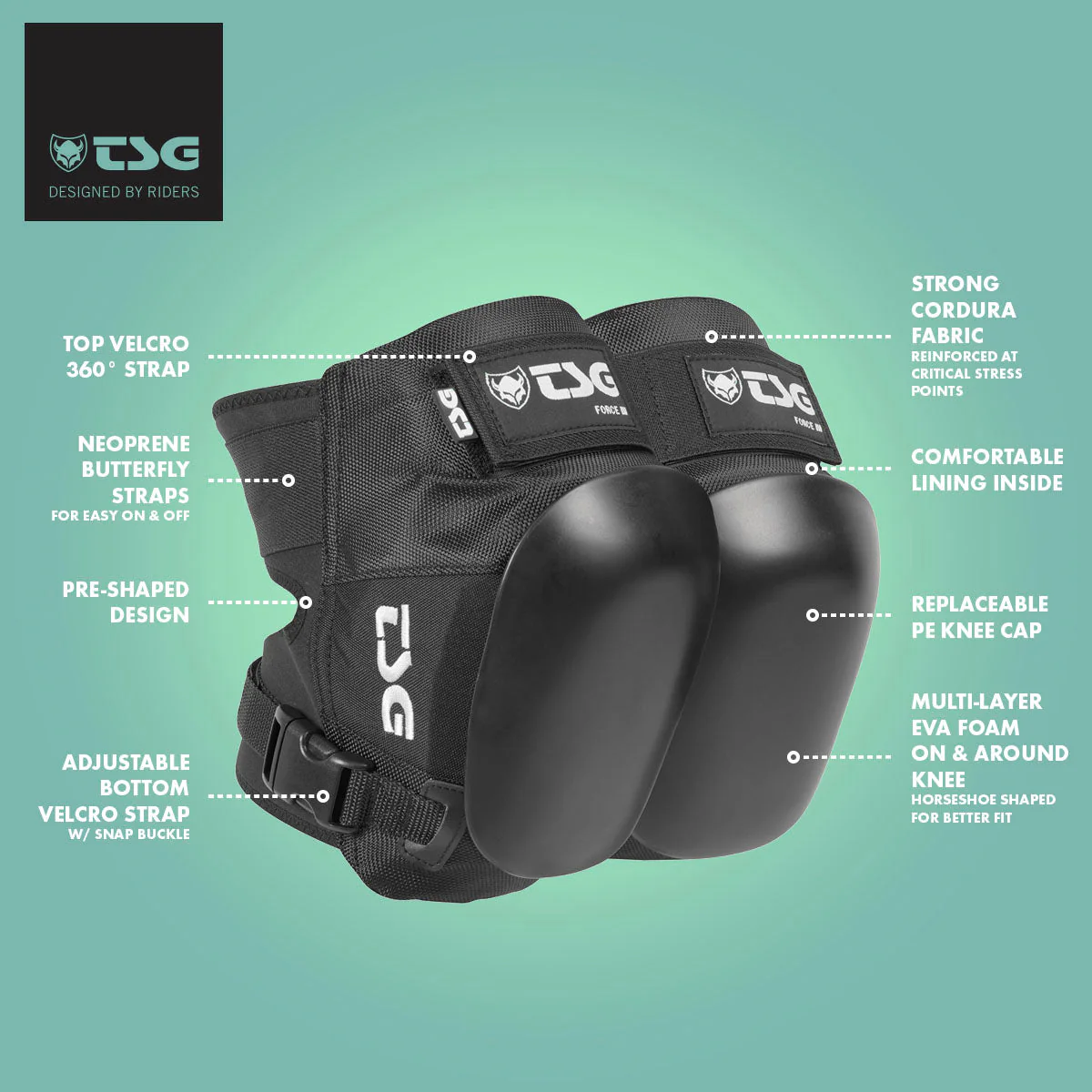 TSG - Kneepad Force III (Skate Knee Pads) - Image 5