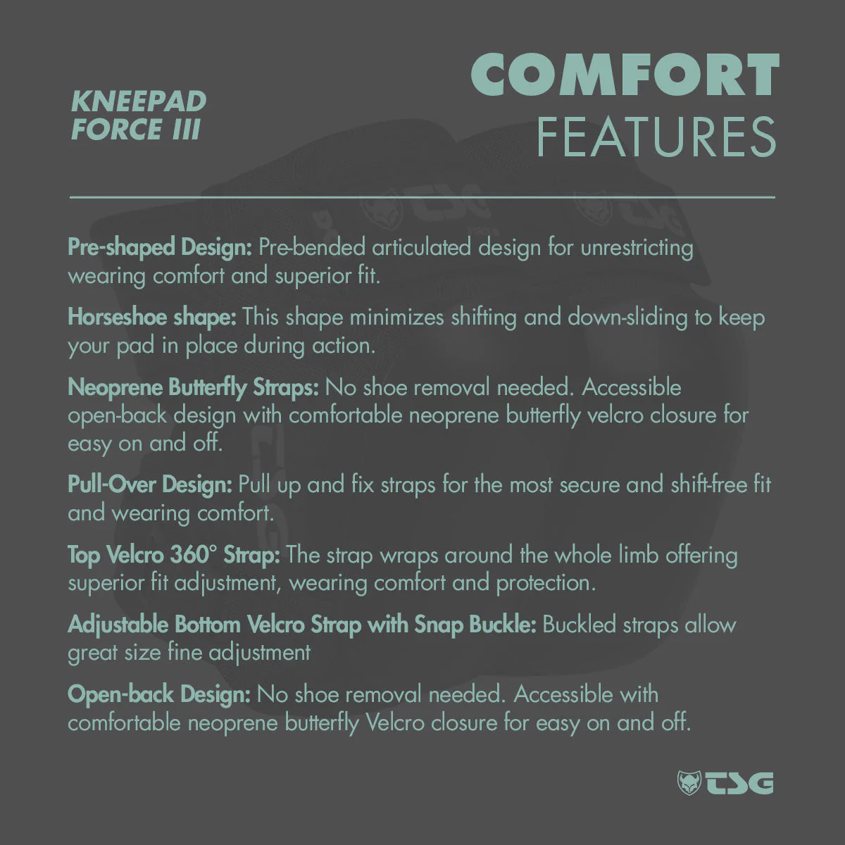 TSG - Kneepad Force III (Skate Knee Pads) - Image 7