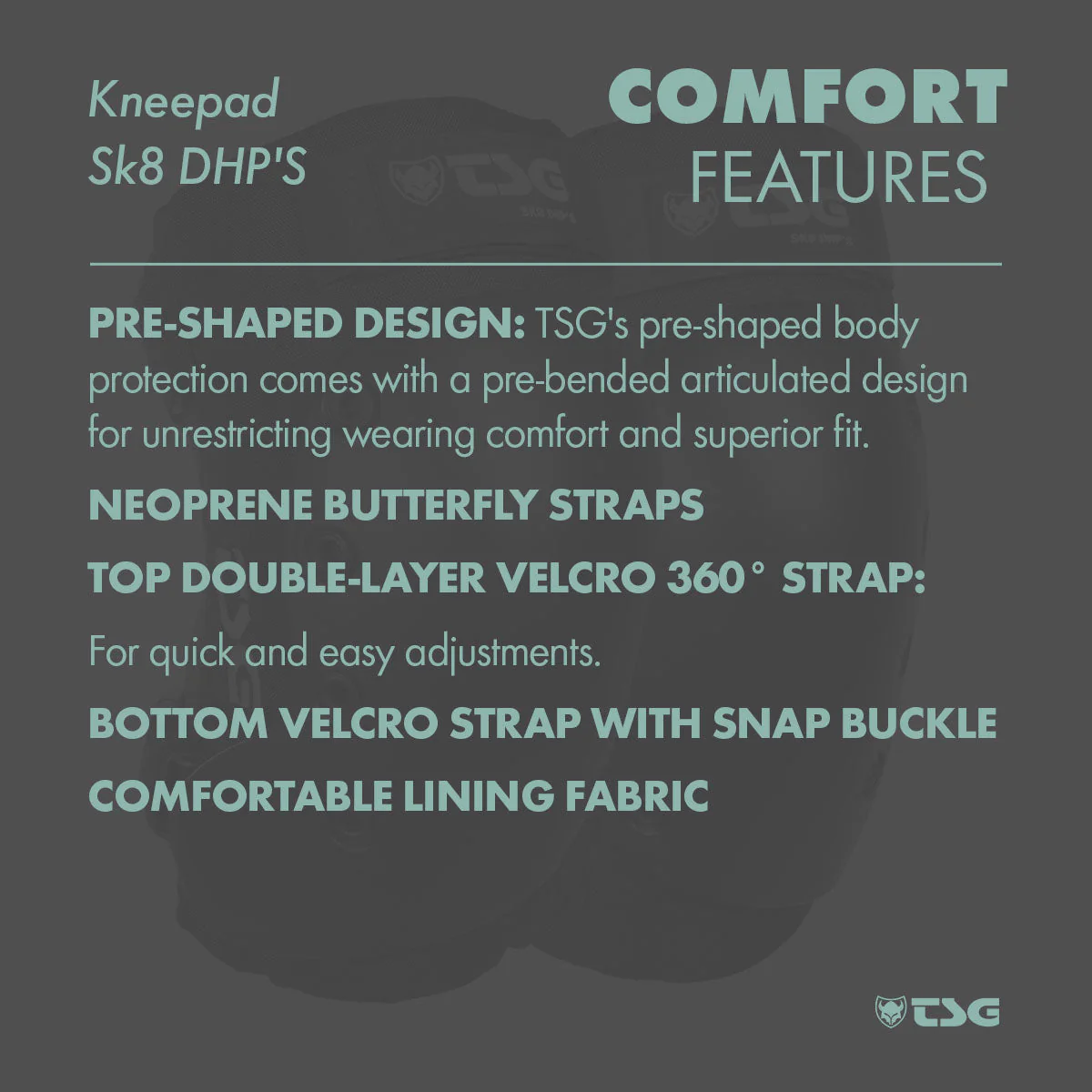 TSG - Kneepad Sk8 DHP'S (Skate Knee Pads) - Image 5