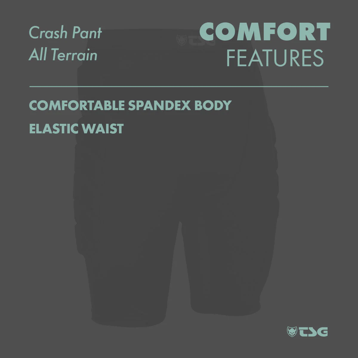 TSG -  Protective Shorts - Crash Pant All Terrain - Black - Image 8