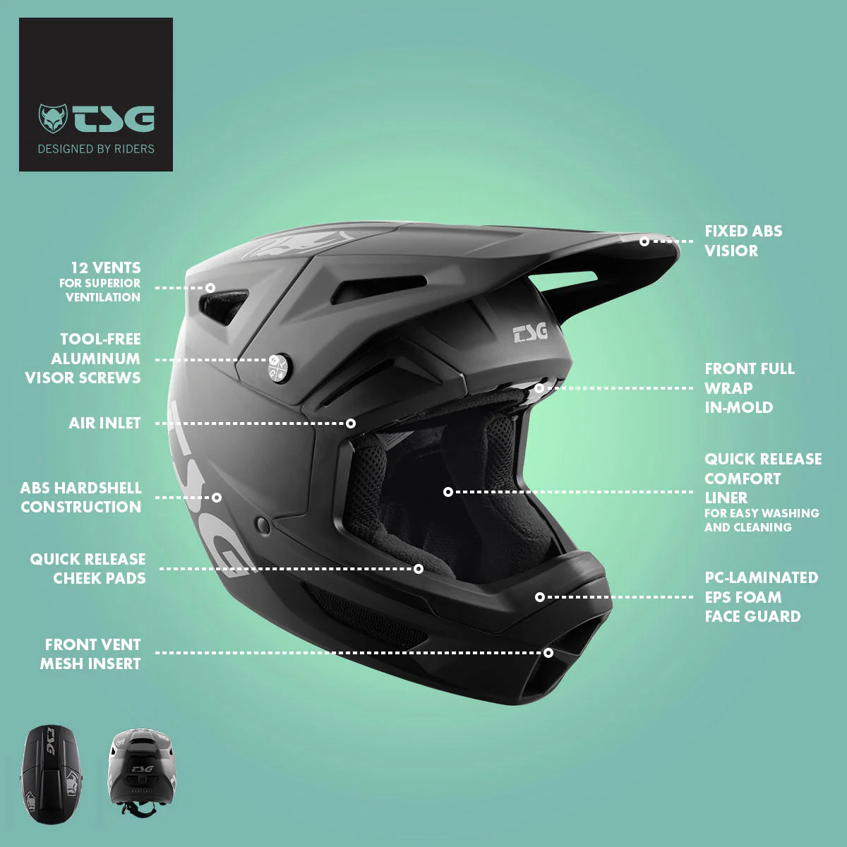 TSG - Sentinel Helmet - Full Face Downhill MTB - Image 20