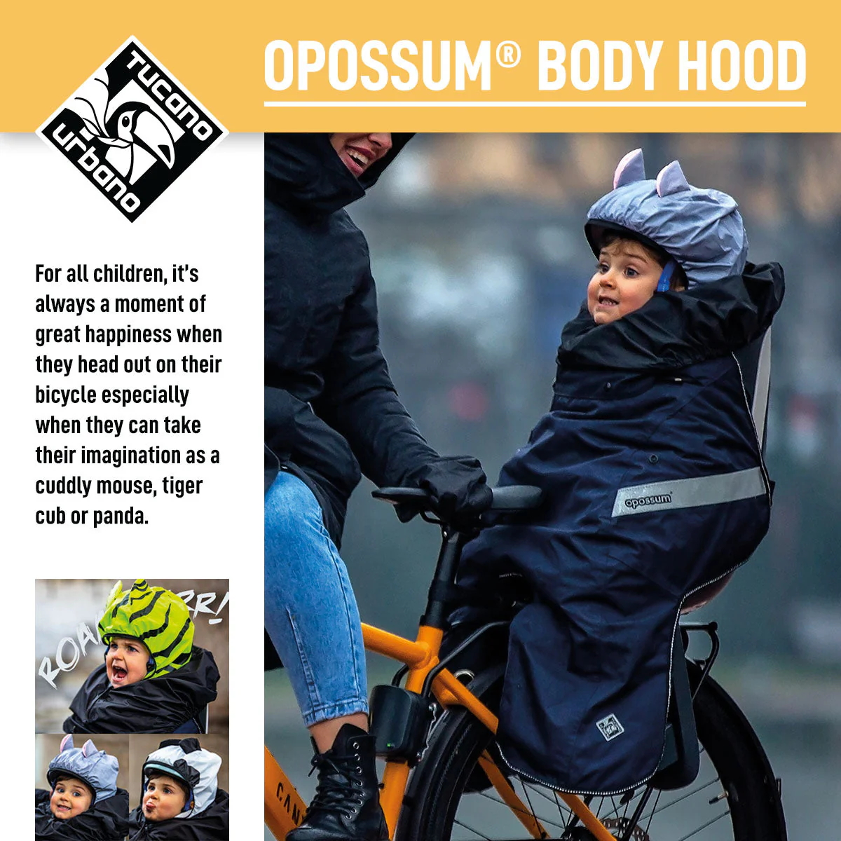 Tucano Urbano - Rainproof Cape - OPOSSUM® BODY HOOD ONLY - Image 10