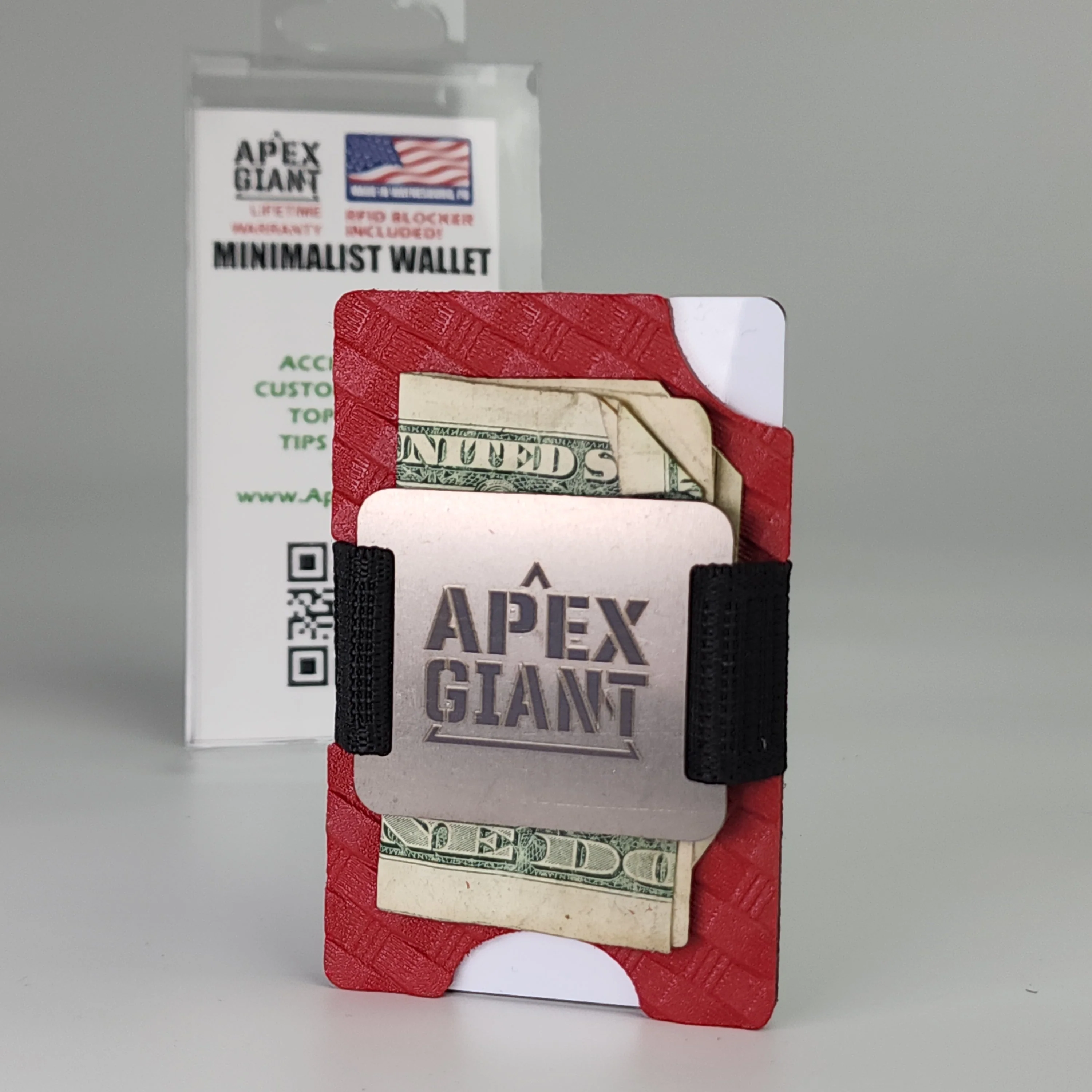 Wallet - Basket Weave EMT Red - APEX GIANT - Image 2
