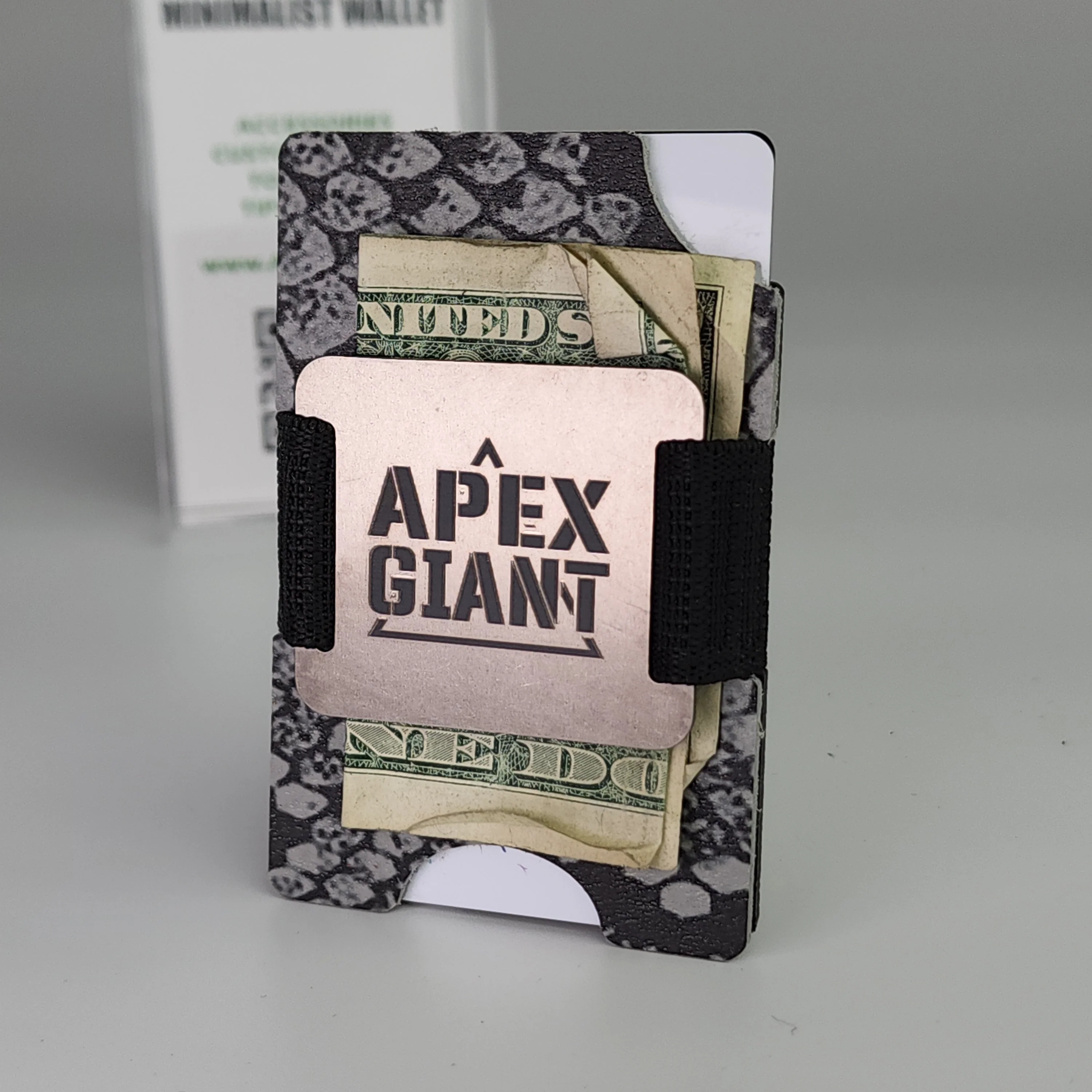 Wallet - Snake Skin Gray Rattler - APEX GIANT - Image 2
