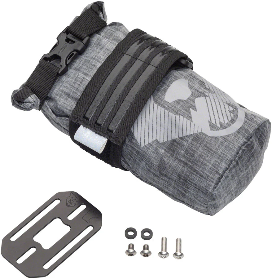 Wolf Tooth B-RAD TekLite Roll-Top Bag and Mounting Plate - 0.6L Black - Image 2