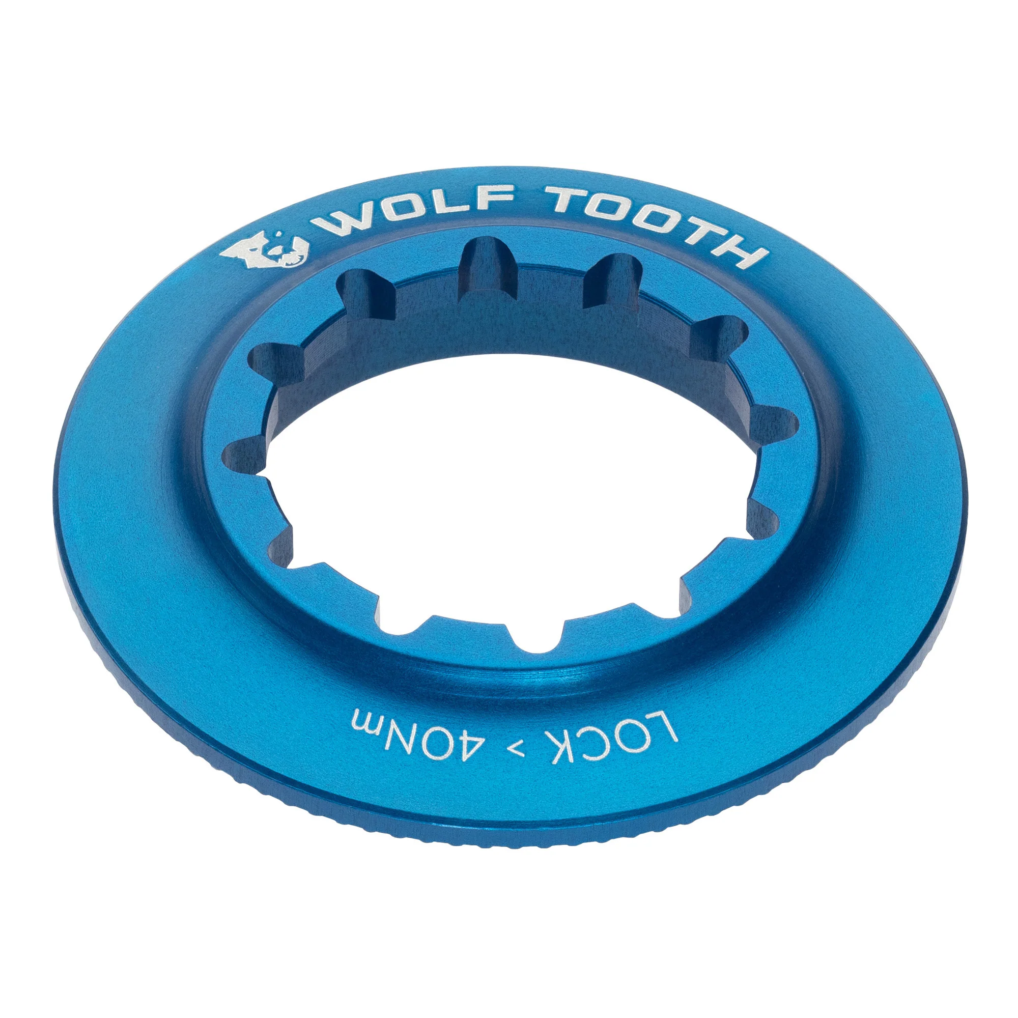 Wolf Tooth Centerlock Rotor Lockring - Internal Splined Blue
