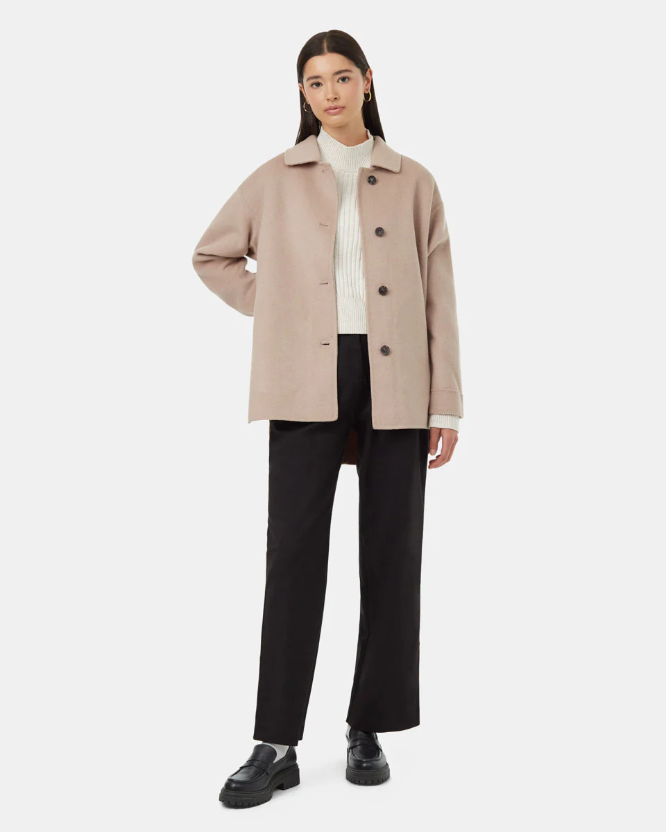Wool Button Front Coat - Image 2