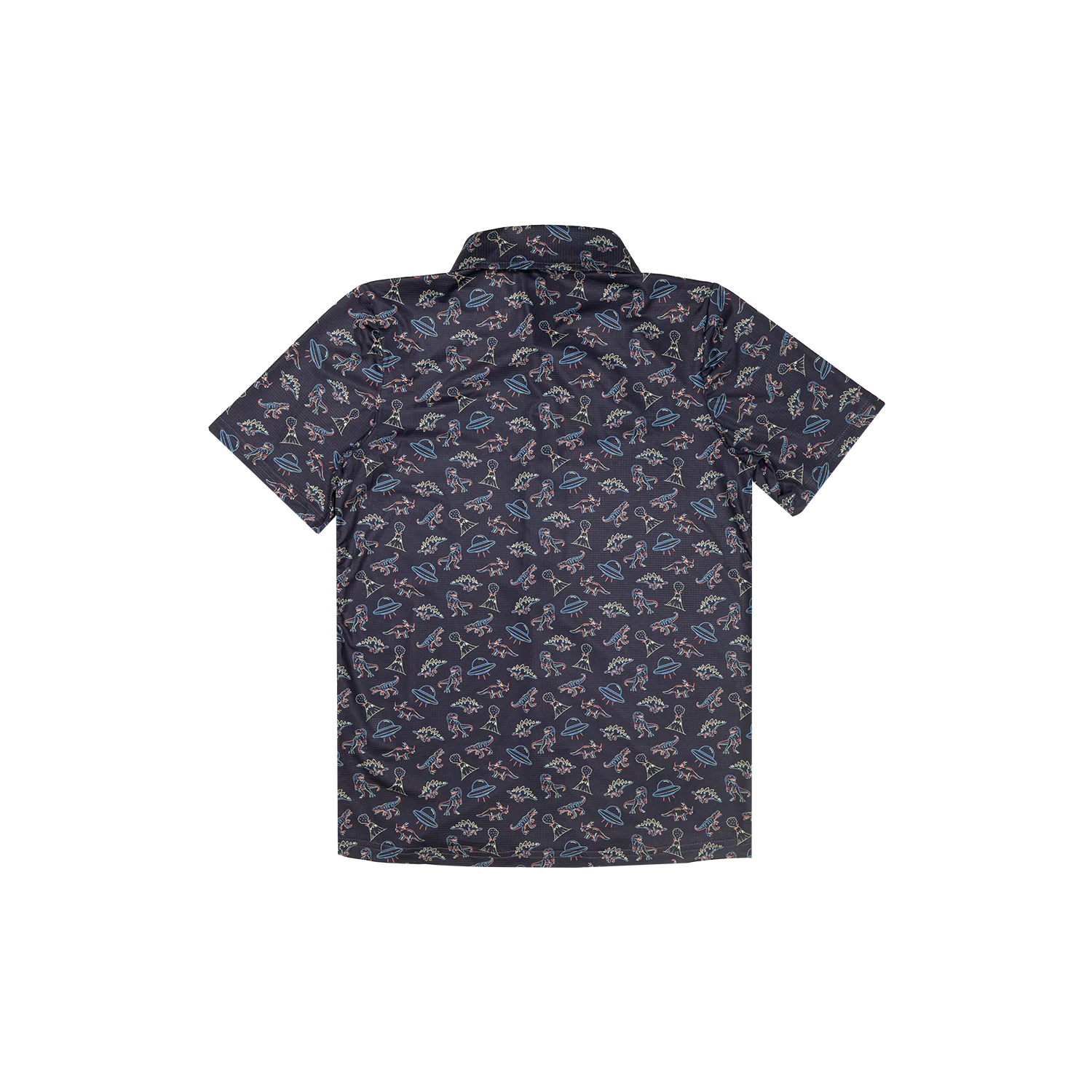 Youth FlexGRID Button Up - UFO Dinos - Image 2
