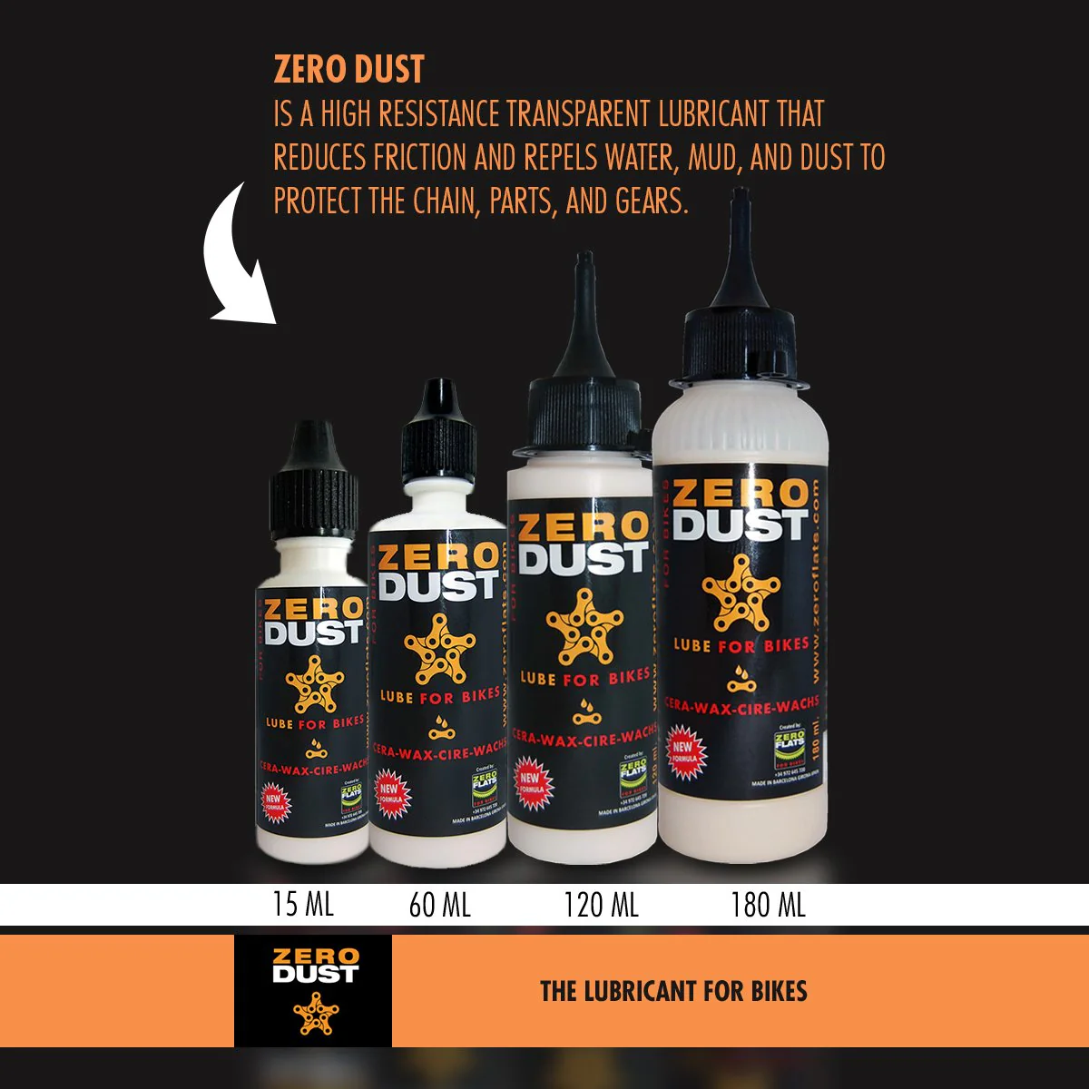 ZeroDust Chain Lube (15 ml - dosage for 1 bike) - Image 3
