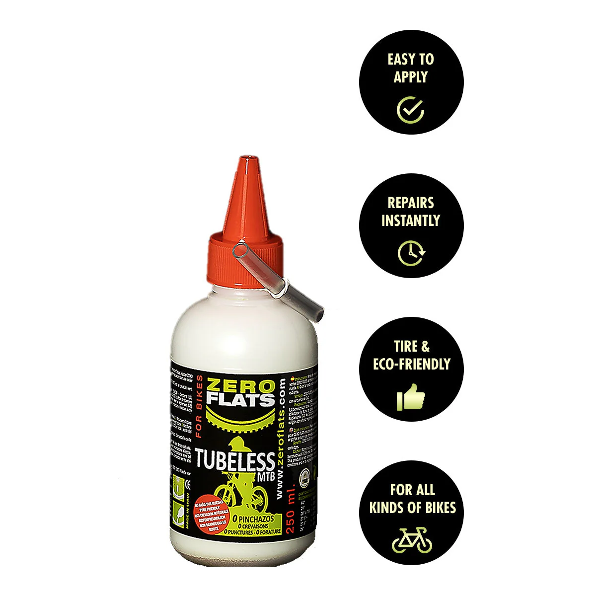 ZeroFlats Anti-puncture Sealant (250 ml) - Image 2