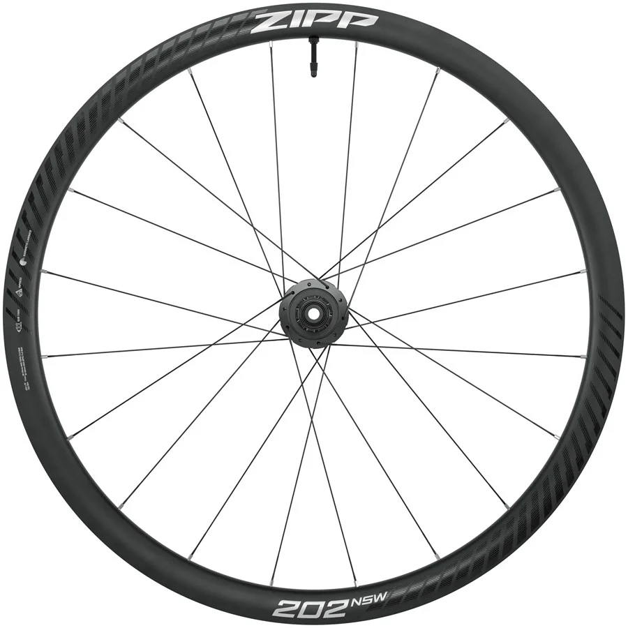 Zipp 202 NSW Rear Wheel - 700 12 x 142mm Center-Lock Tubeless Carbon XDR BLK/Dark Gray 20H A1
